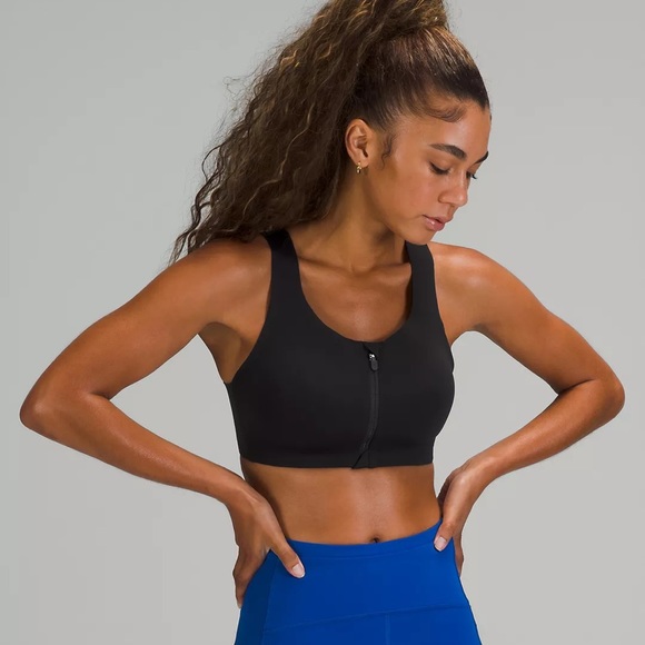 Enlite Front-Zip Sports Bra 38DD Black LULULEMON - Picture 9 of 9